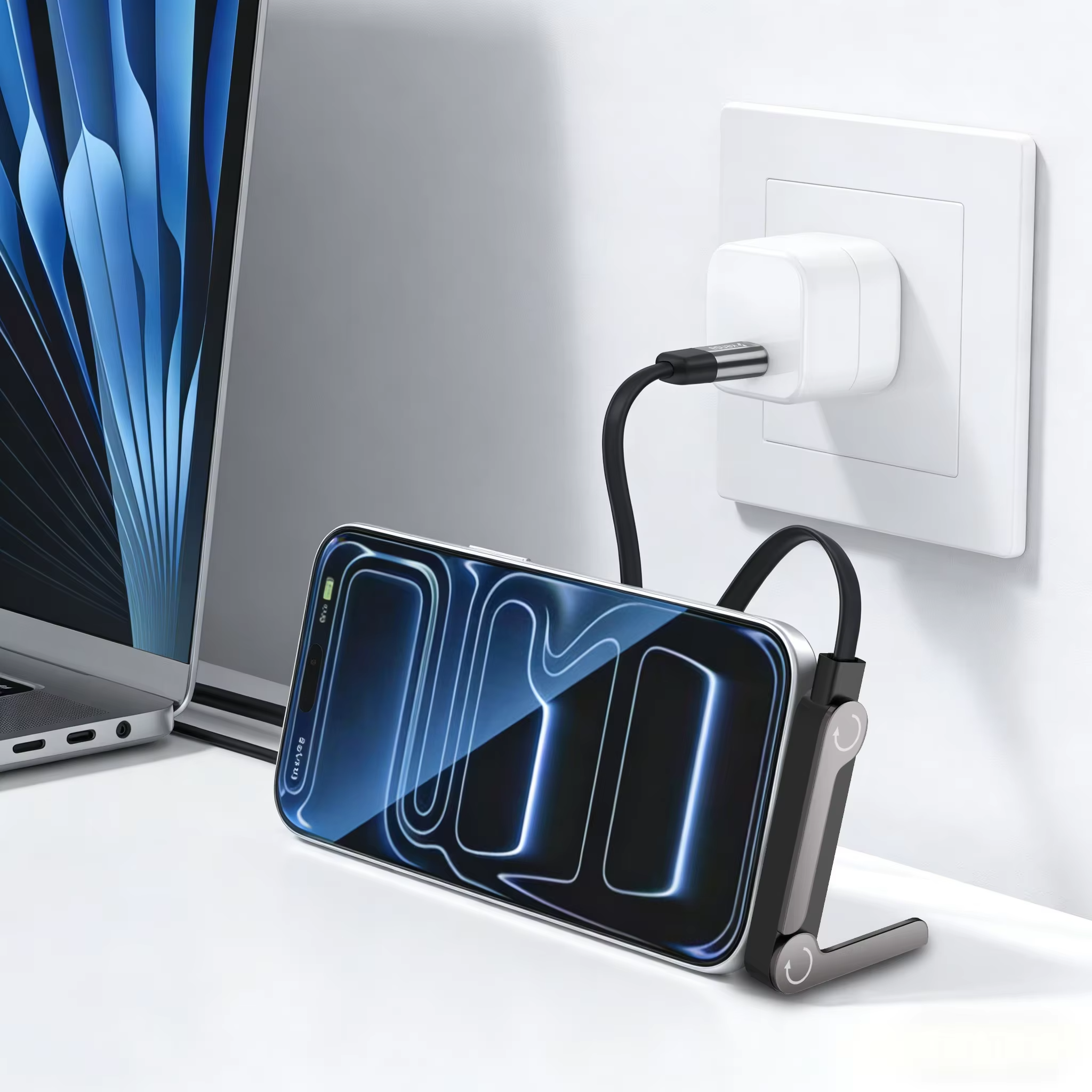 FoldStand™ USB-C Charging Cable & Phone Stand