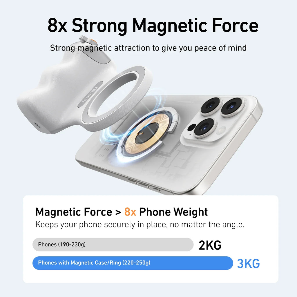 SnapGrip™ Magnetic Camera Phone Grip
