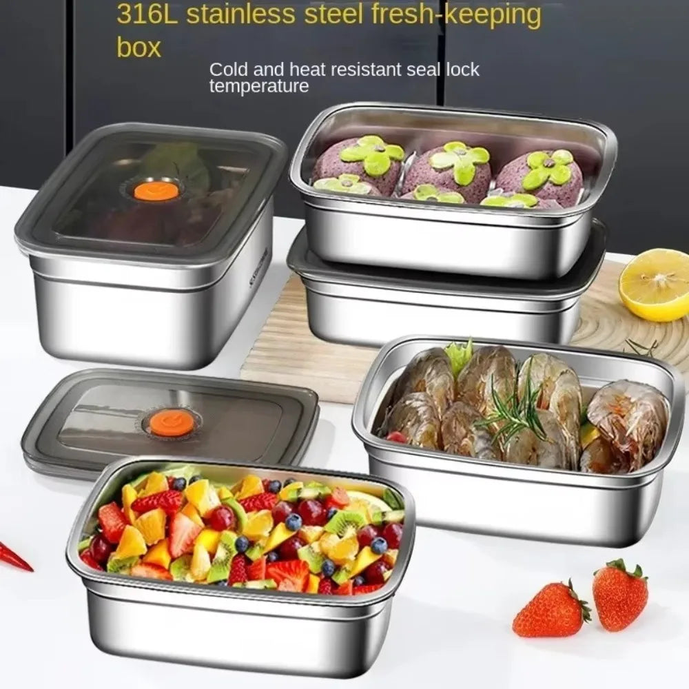 Stainless Steel Leakproof Food Storage Box