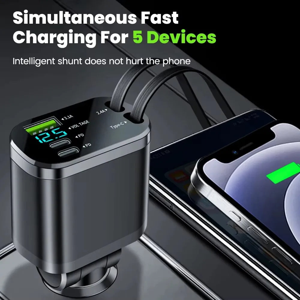 PowerDrive™ 5-in-1 Car Charger