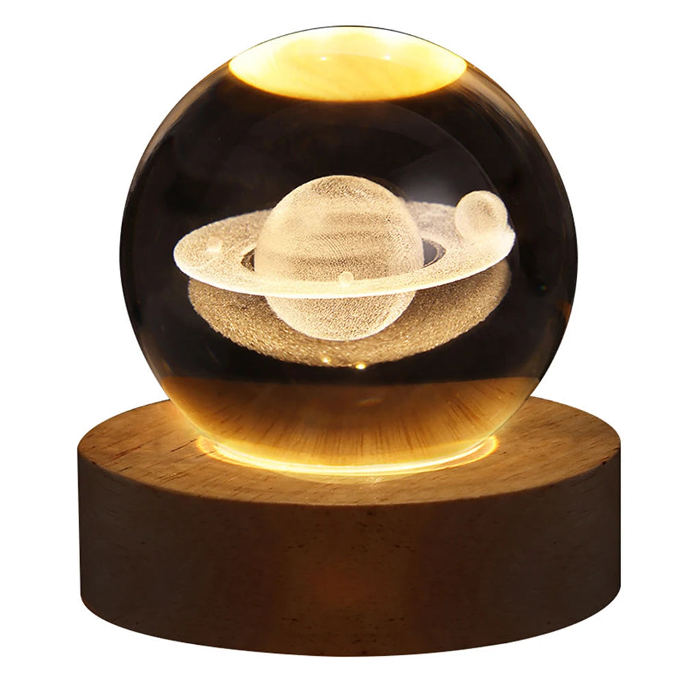 3D Crystal Ball Night Lamp