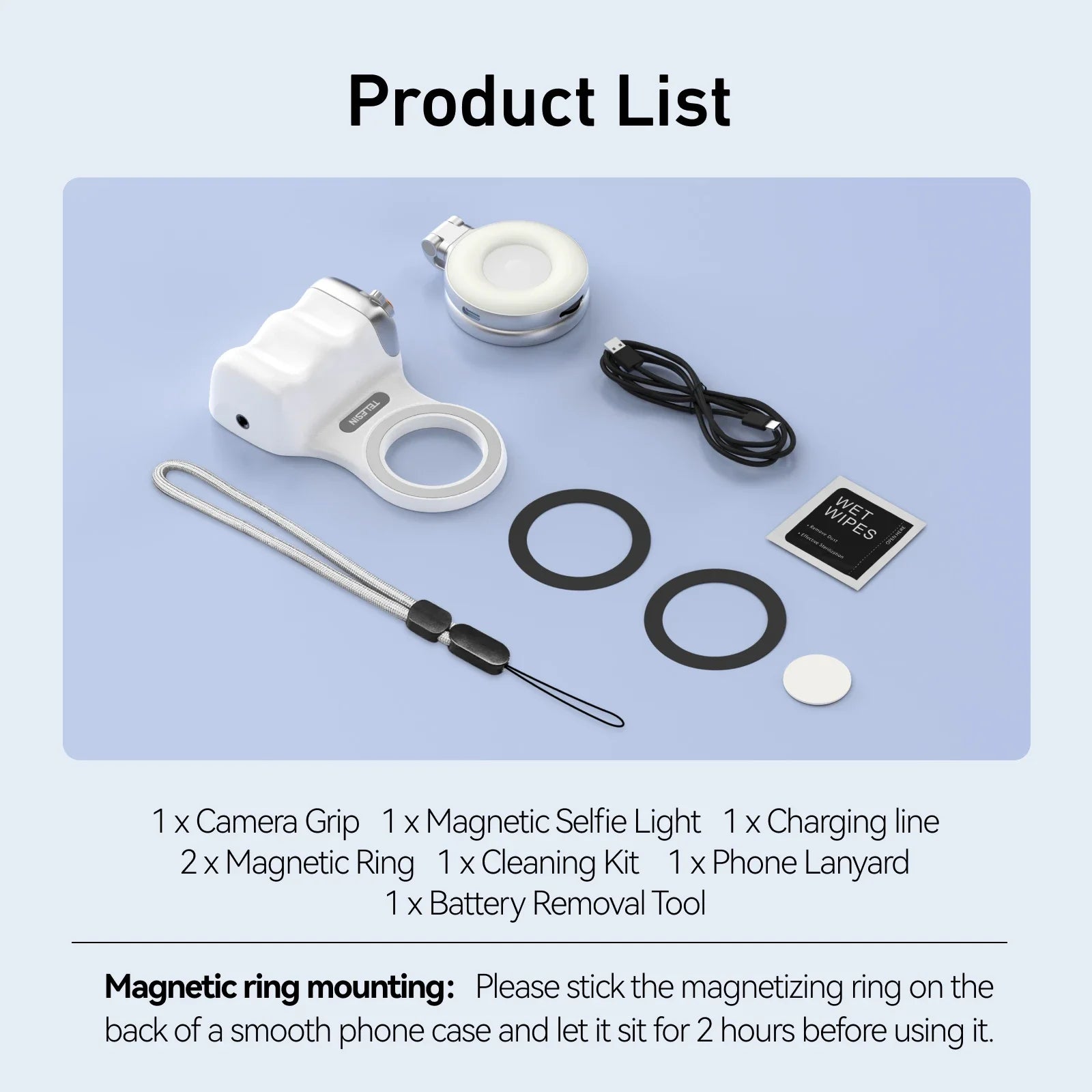 SnapGrip™ Magnetic Camera Phone Grip