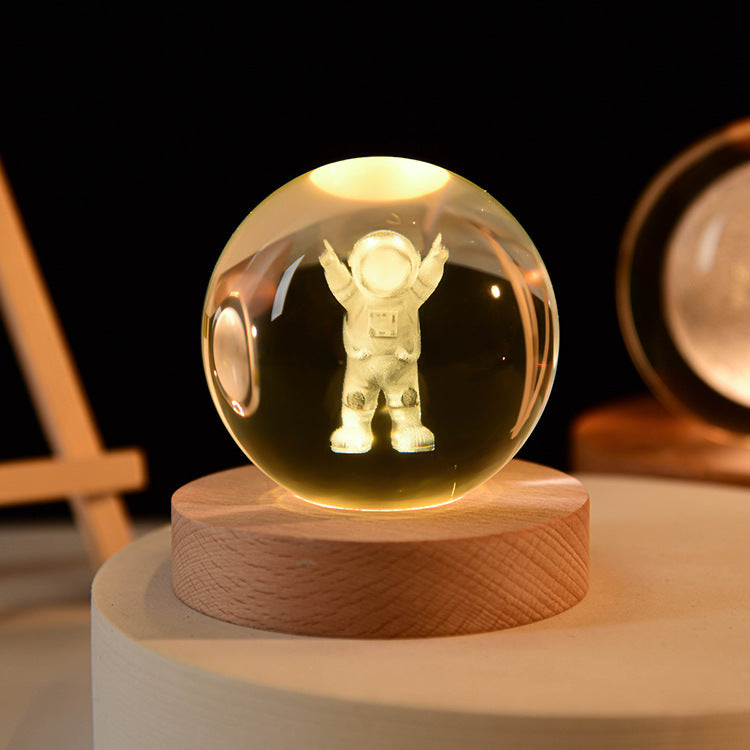 3D Crystal Ball Night Lamp
