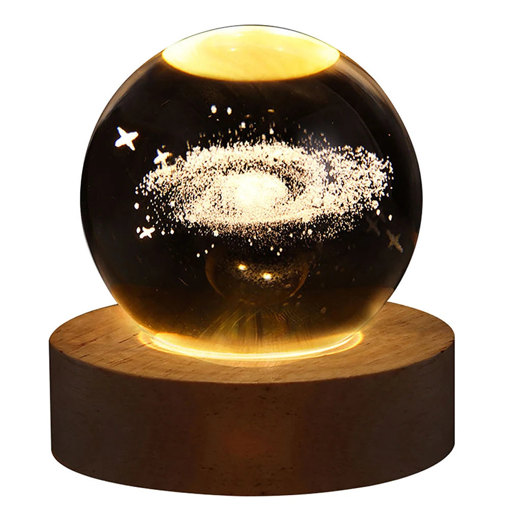 3D Crystal Ball Night Lamp