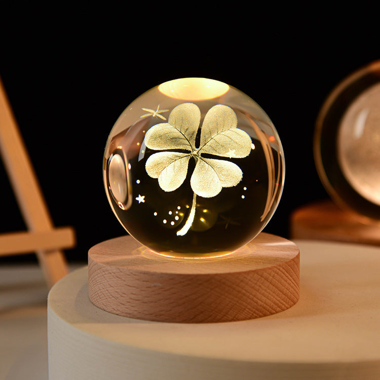 3D Crystal Ball Night Lamp