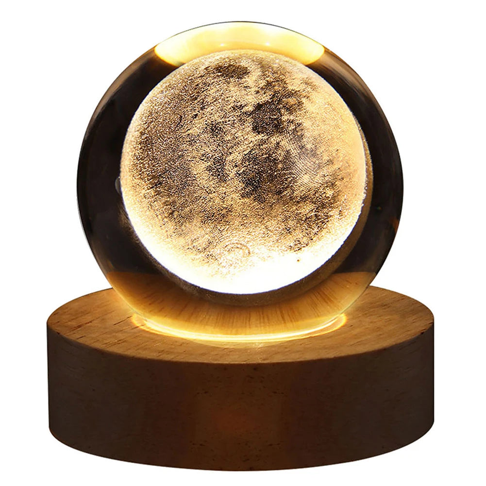 3D Crystal Ball Night Lamp