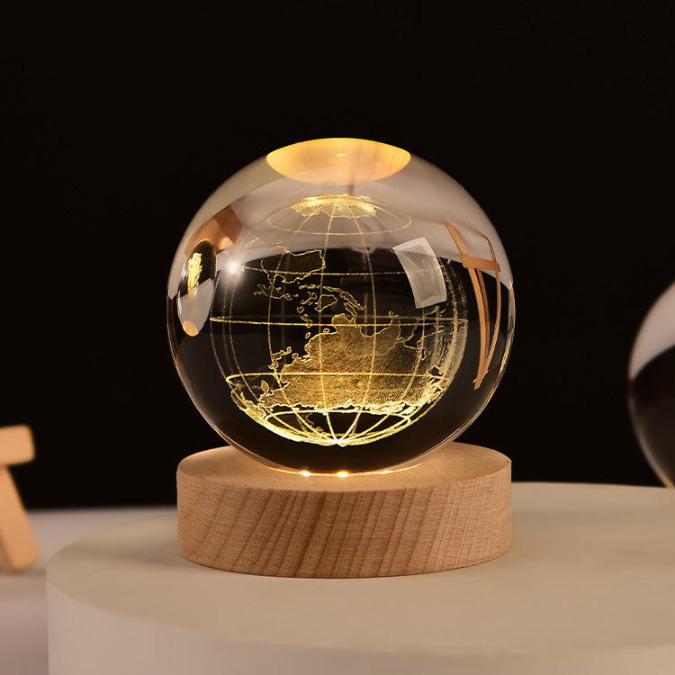 3D Crystal Ball Night Lamp