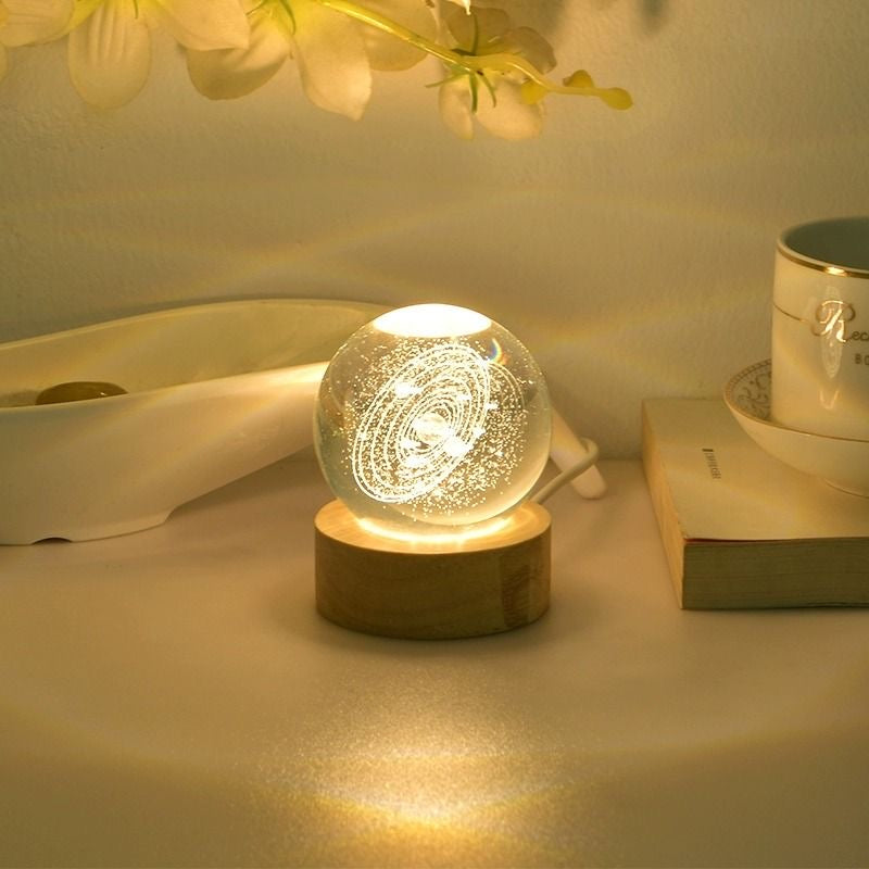 3D Crystal Ball Night Lamp