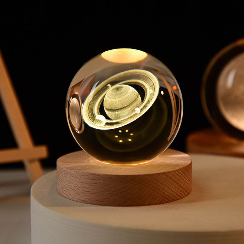 3D Crystal Ball Night Lamp