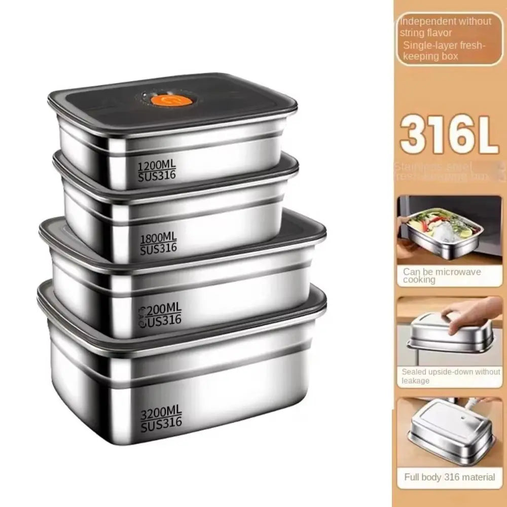 Stainless Steel Leakproof Food Storage Box