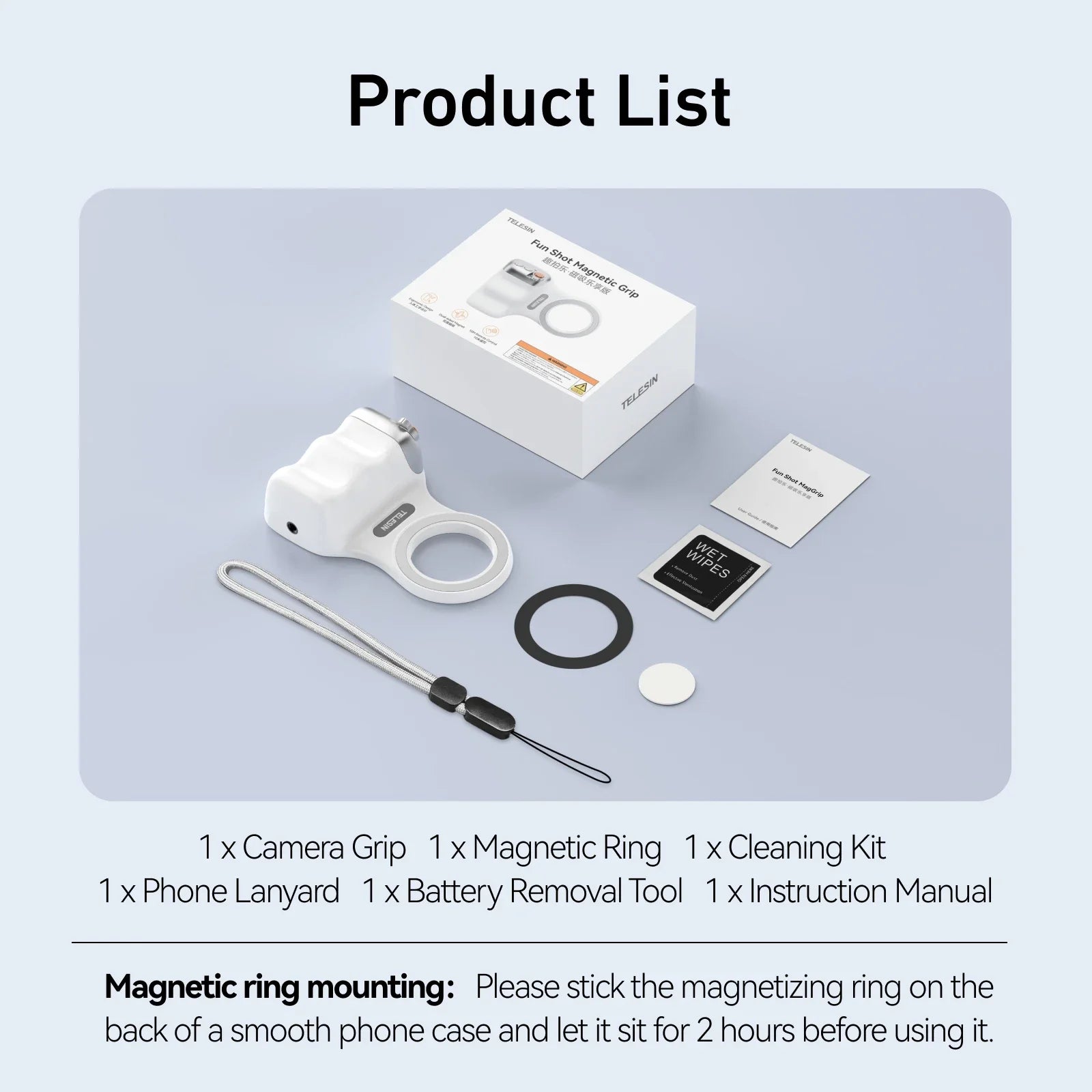 SnapGrip™ Magnetic Camera Phone Grip