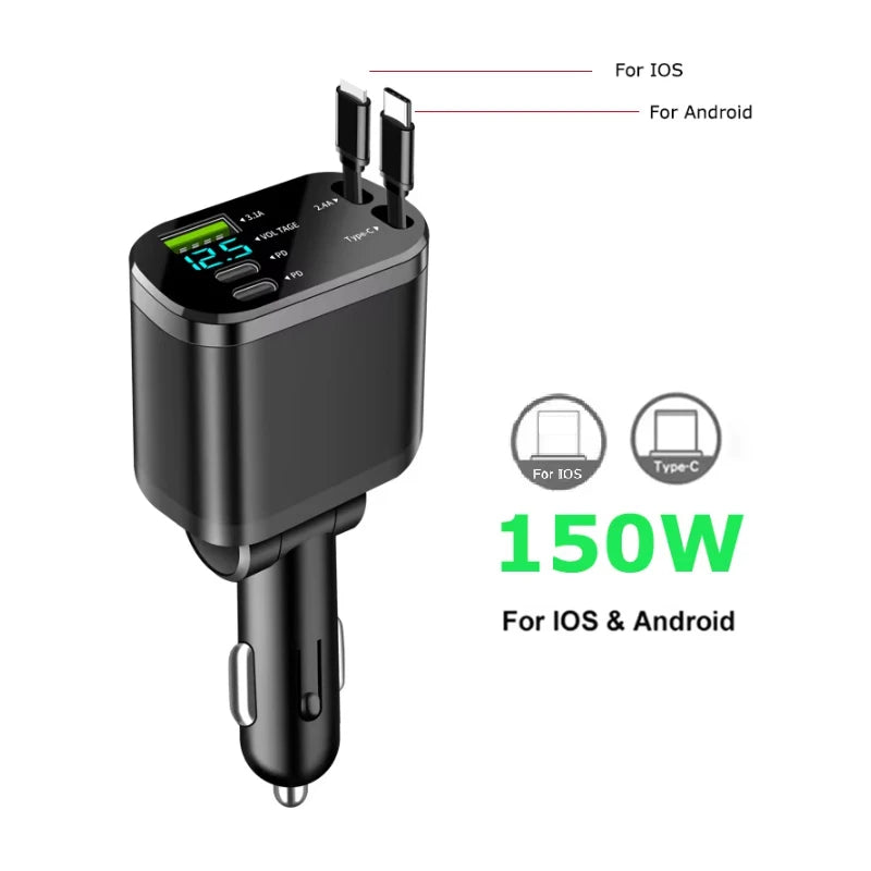 PowerDrive™ 5-in-1 Car Charger