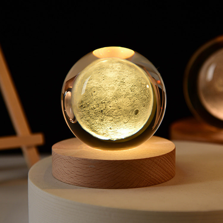 3D Crystal Ball Night Lamp
